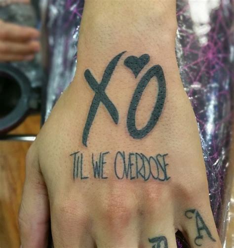 x o tattoos|xo tattoo meaning the weeknd.